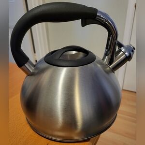Polder Stainless Steel Kettle with Black Handle